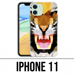 Coque iPhone iPhone 11 - Tigre Geometrique