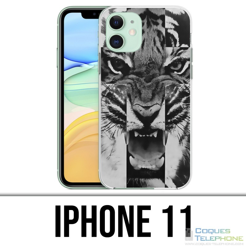 Coque iPhone 11 - Tigre Swag 1