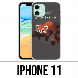 Coque iPhone 11 - To Do List Panda Roux