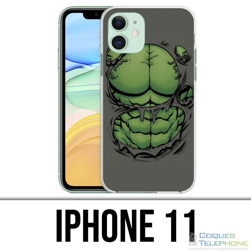 Custodia per iPhone 11: busto di Hulk