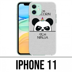 Coque iPhone 11 - Unicorn Ninja Panda Licorne