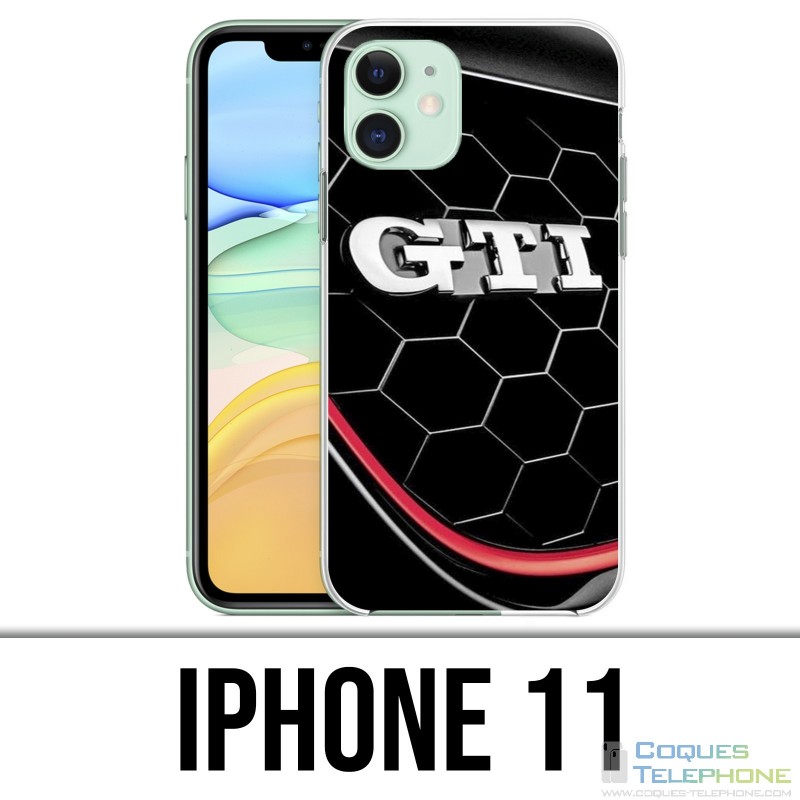 Coque iPhone 11 - Vw Golf Gti Logo