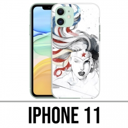Coque iPhone 11 - Wonder Woman Art Design