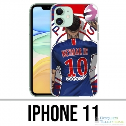 Coque iPhone 11 - Neymar Psg Cartoon