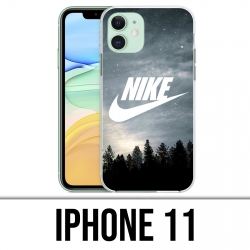 Coque iPhone 11 - Nike Logo Wood