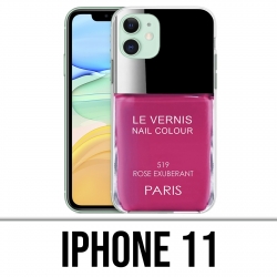 Custodia per iPhone 11 - Vernice rosa parigina