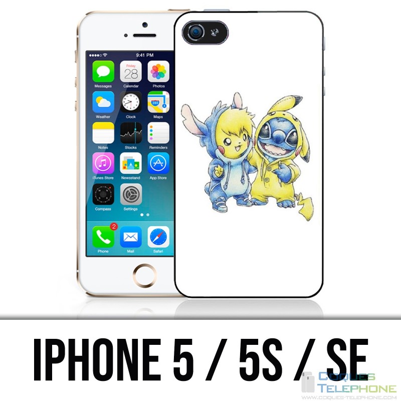IPhone 5 / 5S / SE Fall - Stich Pikachu Baby