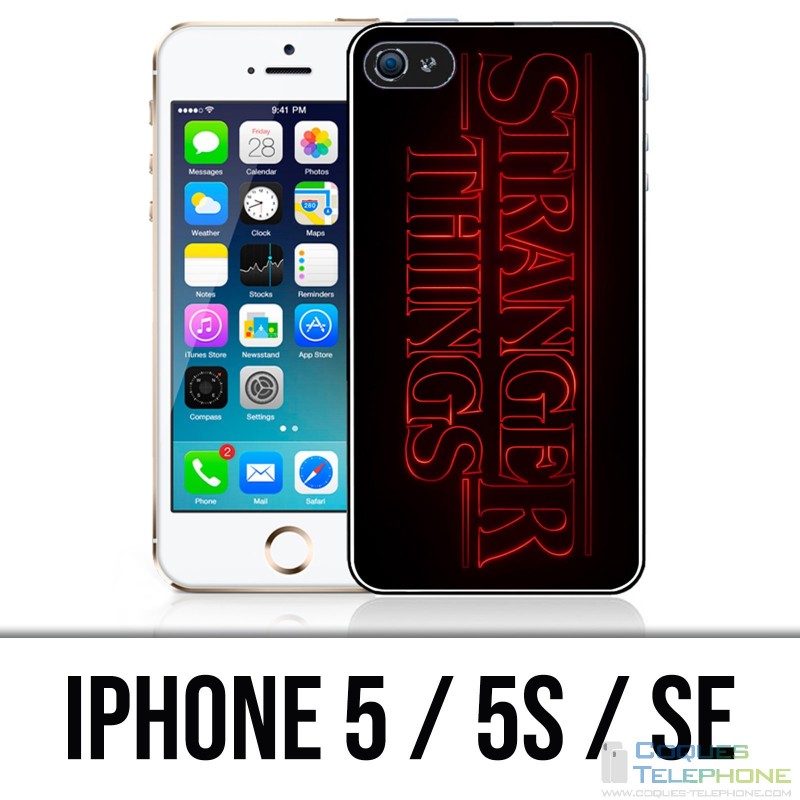 Funda iPhone 5 / 5S / SE - Logotipo de Stranger Things