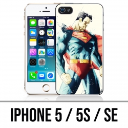 Coque iPhone 5 / 5S / SE - Superman Paintart