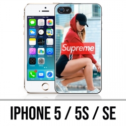 Coque iPhone 5 / 5S / SE - Supreme Girl Dos