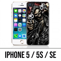 Coque iPhone 5 / 5S / SE - Tete Mort Pistolet