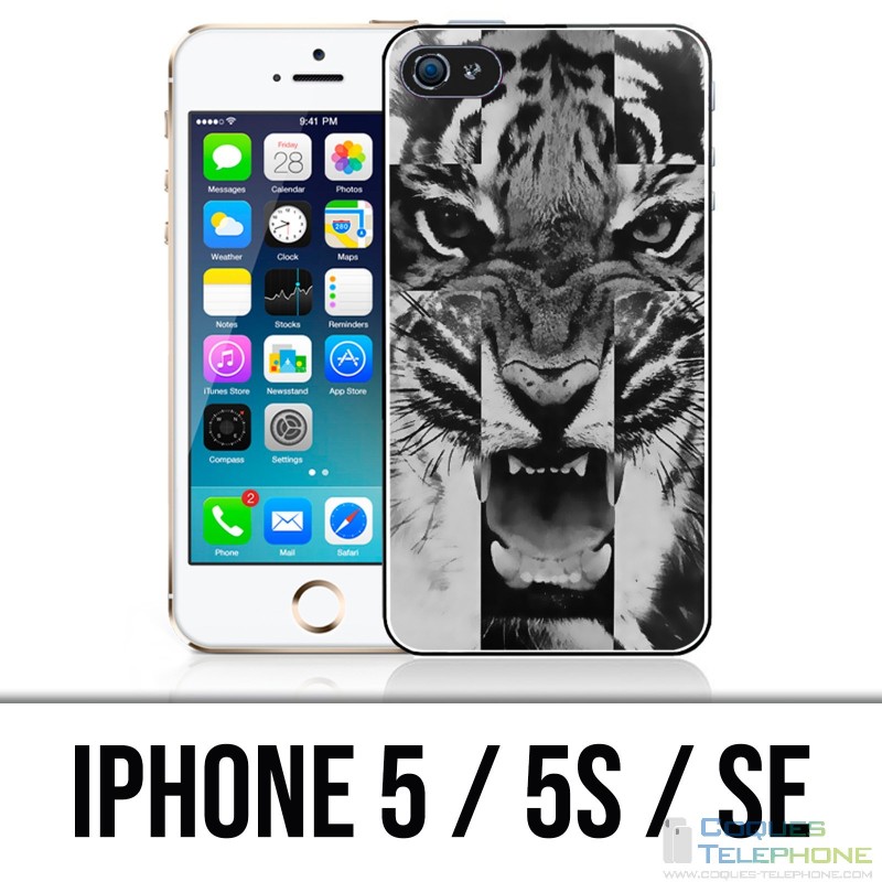 Coque iPhone 5 / 5S / SE - Tigre Swag 1