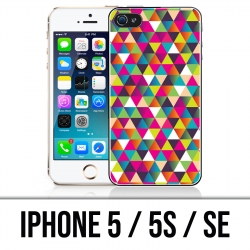 Custodia per iPhone 5 / 5S / SE - Triangolo multicolore