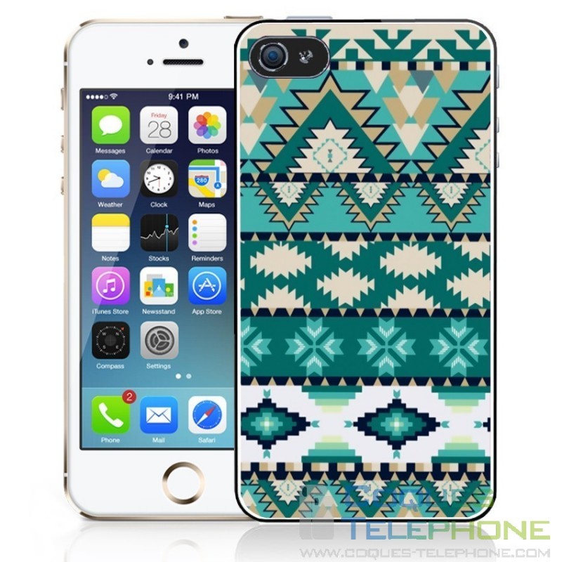 Aztec Pattern Phone Case - Grün