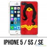 Coque iPhone 5 / 5S / SE - Wonder Woman Art