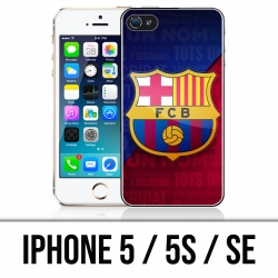 Custodia per iPhone 5 / 5S / SE - Logo Football Fc Barcelona