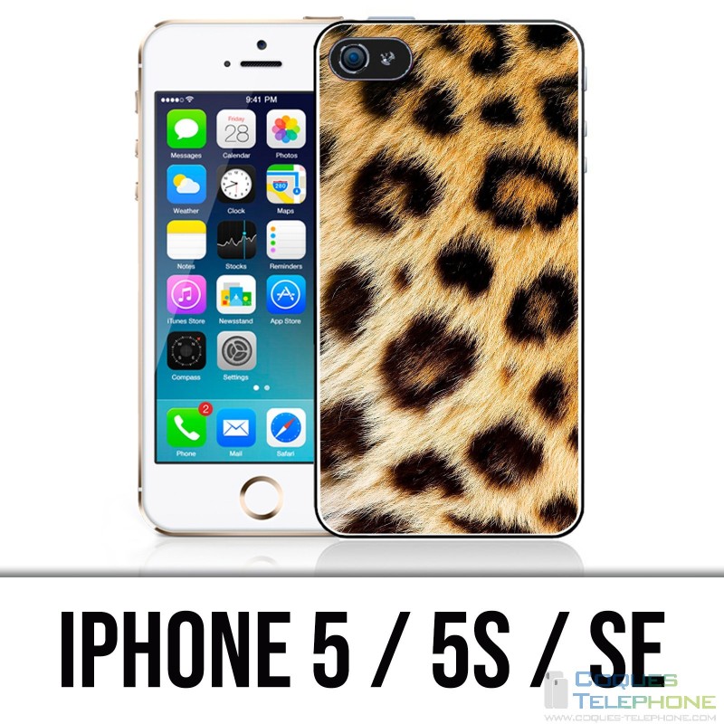 Custodia per iPhone 5 / 5S / SE - Leopardo