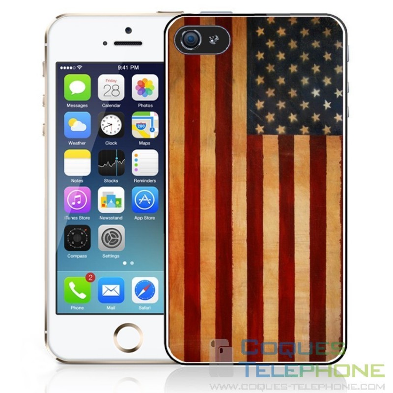 Estuche para teléfono con bandera vintage - EE. UU.