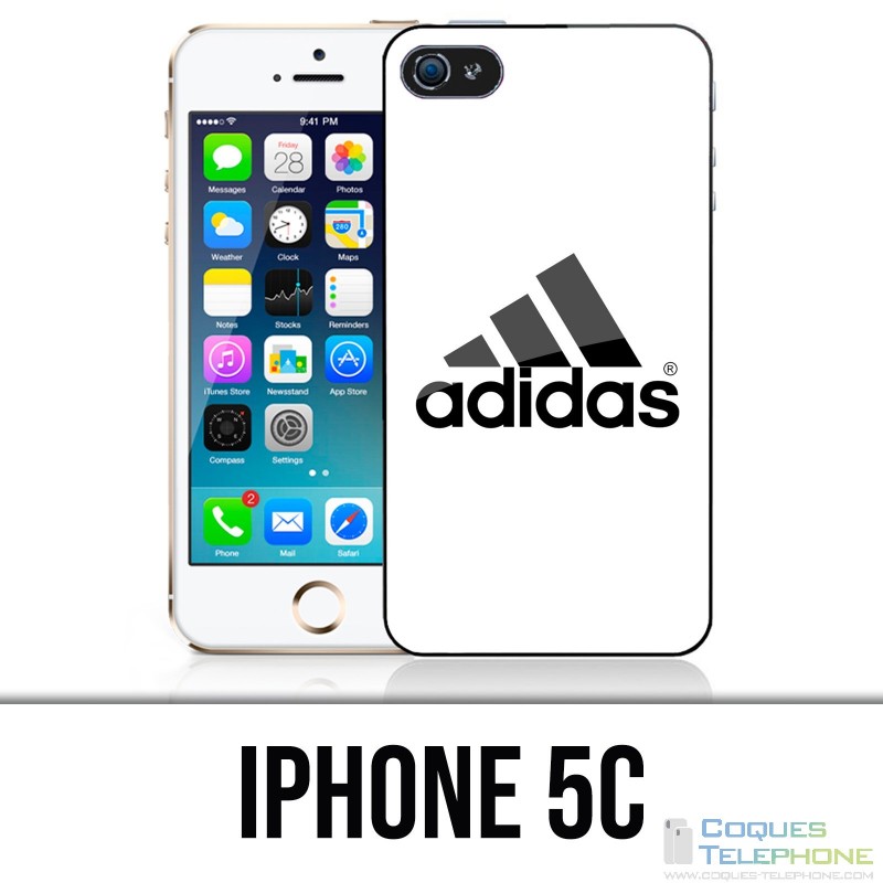 Custodia per iPhone 5C - Logo Adidas bianco