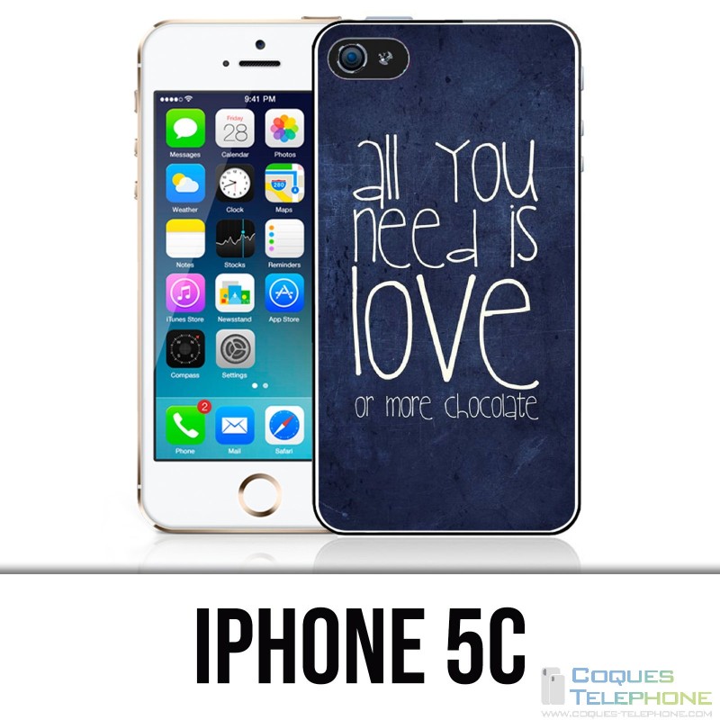Coque iPhone 5C - All You Need Is Chocolate