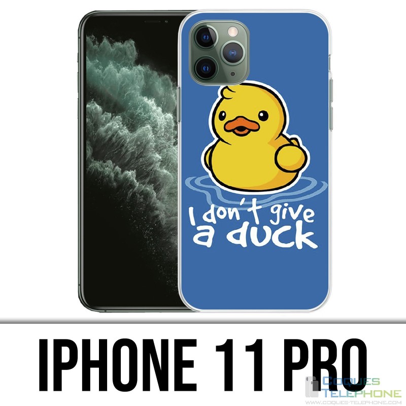 Coque iPhone 11 PRO - I Dont Give A Duck