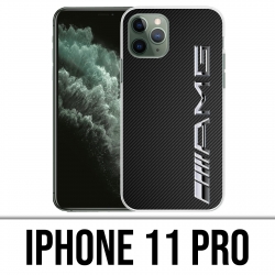 Custodia per iPhone 11 Pro - Logo Amg Carbon