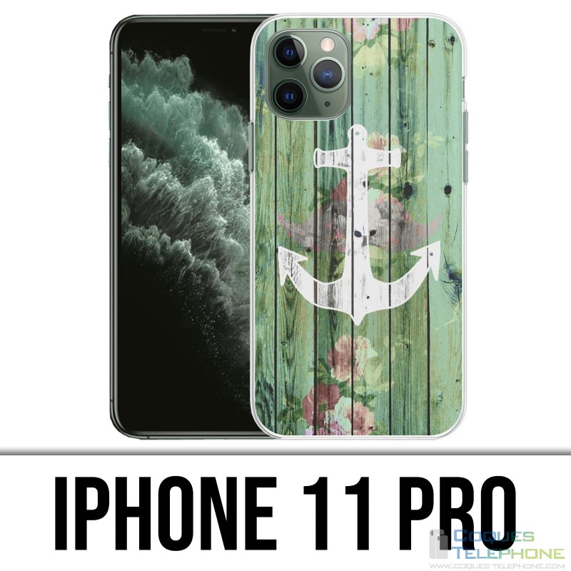 Funda iPhone 11 Pro - Anchor Marine Wood