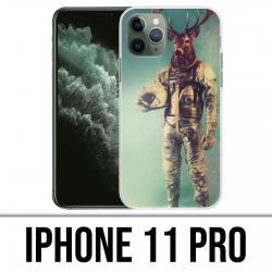 Custodia per iPhone 11 Pro - Cervo animale astronauta