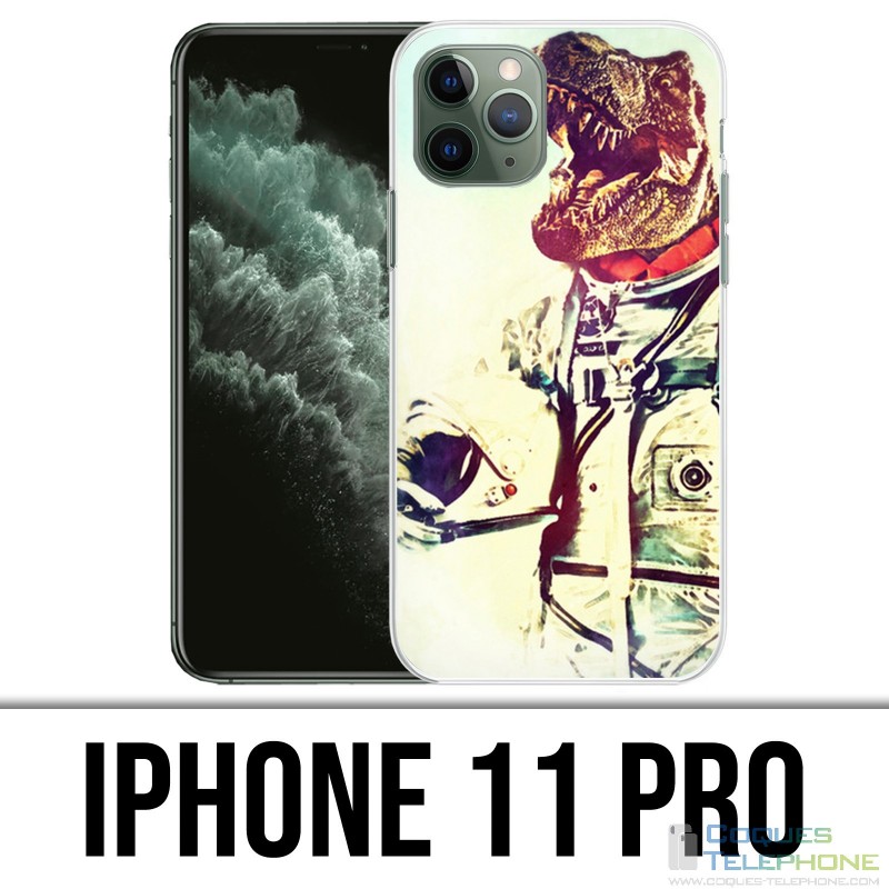 Custodia per iPhone 11 Pro - Dinosauro animale astronauta