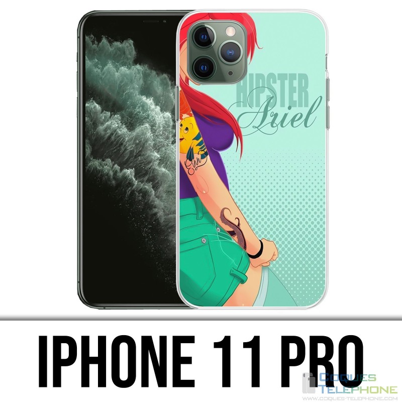Coque iPhone 11 PRO - Ariel Sirène Hipster