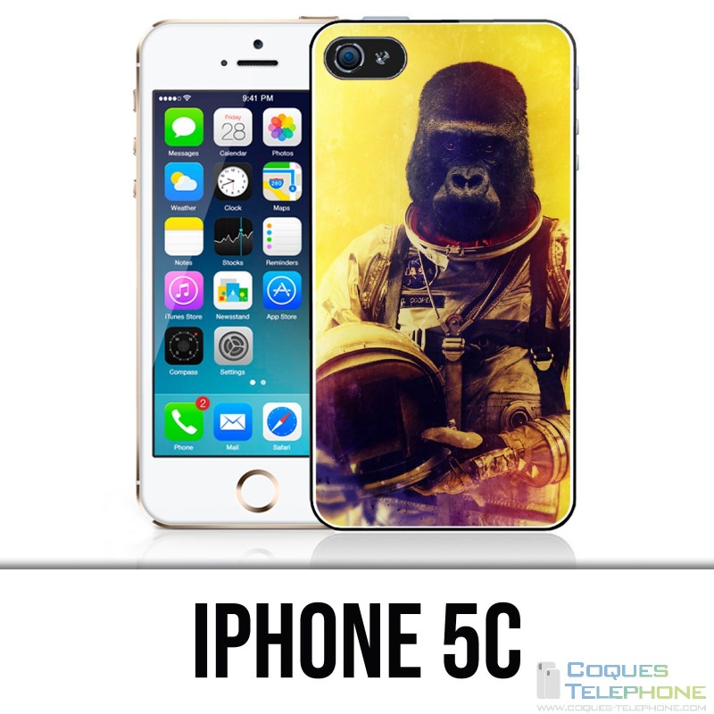 Custodia per iPhone 5C - Animal Astronaut Monkey