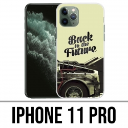 Funda iPhone 11 Pro - Regreso al futuro Delorean