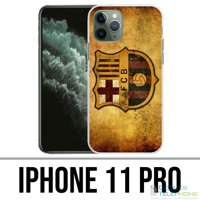 Coque iPhone 11 PRO - Barcelone Vintage Football