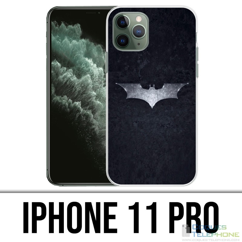 Coque iPhone 11 PRO - Batman Logo Dark Knight