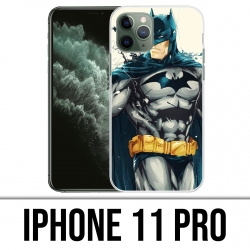 Coque iPhone 11 PRO - Batman Paint Art