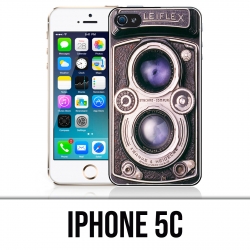 Coque iPhone 5C - Appareil Photo Vintage Noir