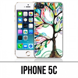 Coque iPhone 5C - Arbre Multicolore