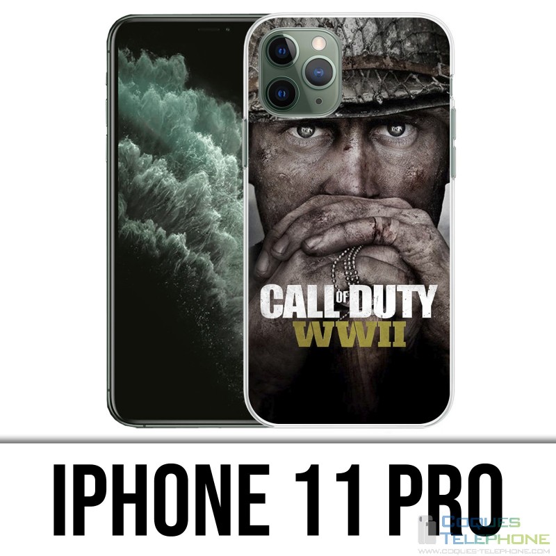 Coque iPhone 11 PRO - Call Of Duty Ww2 Soldats