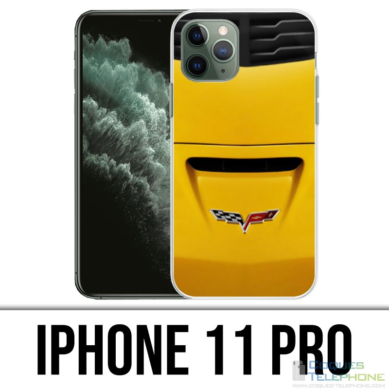 Coque iPhone 11 PRO - Capot Corvette