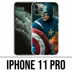 Coque iPhone 11 PRO - Captain America Comics Avengers