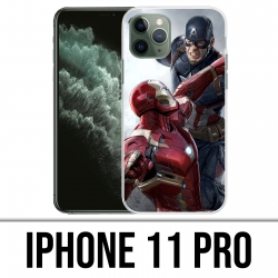 Custodia IPhone 11 Pro - Captain America Iron Man Avengers Vs
