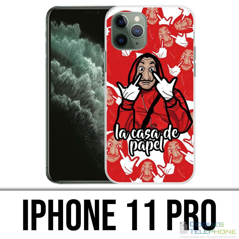 IPhone 11 Pro Hülle - Casa De Papel Cartoon