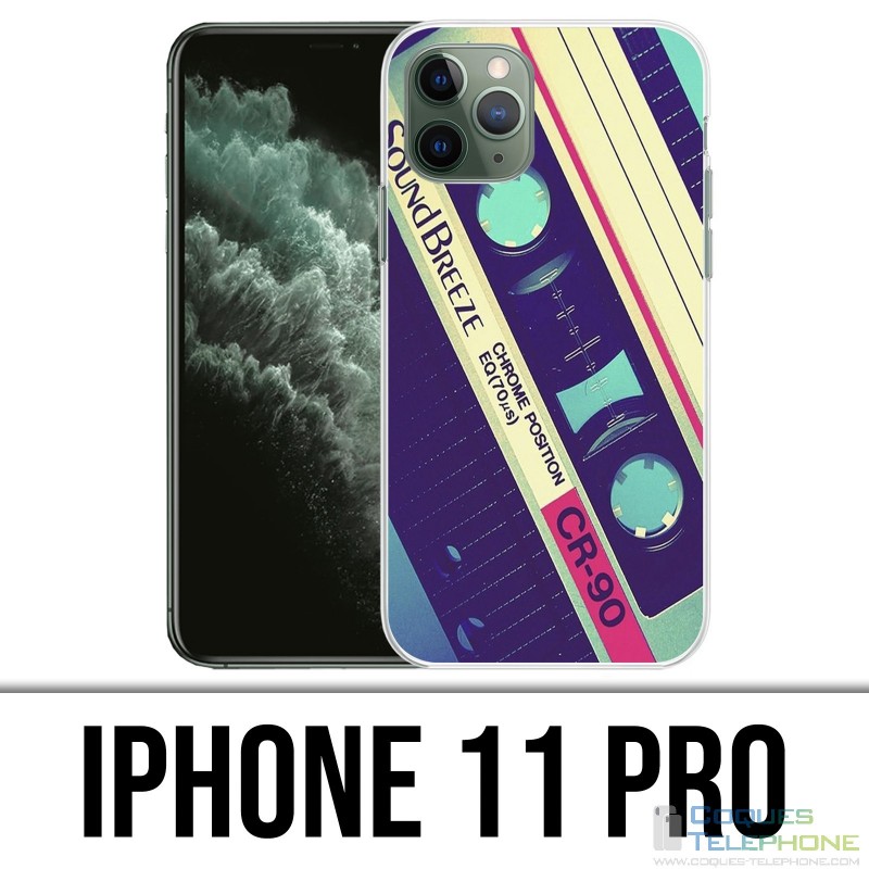 Custodia per iPhone 11 Pro: cassetta audio Sound Breeze