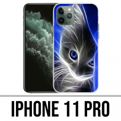 Coque iPhone 11 PRO - Chat Blue Eyes