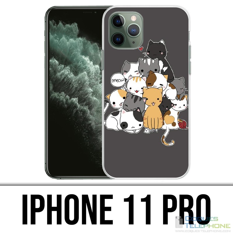 Coque iPhone 11 PRO - Chat Meow