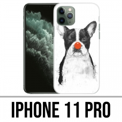 Custodia per iPhone 11 Pro - Cane Bulldog Clown