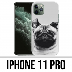 Funda iPhone 11 - Orejas de perro Pug
