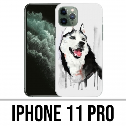 Custodia per iPhone 11 Pro - Husky Splash Dog