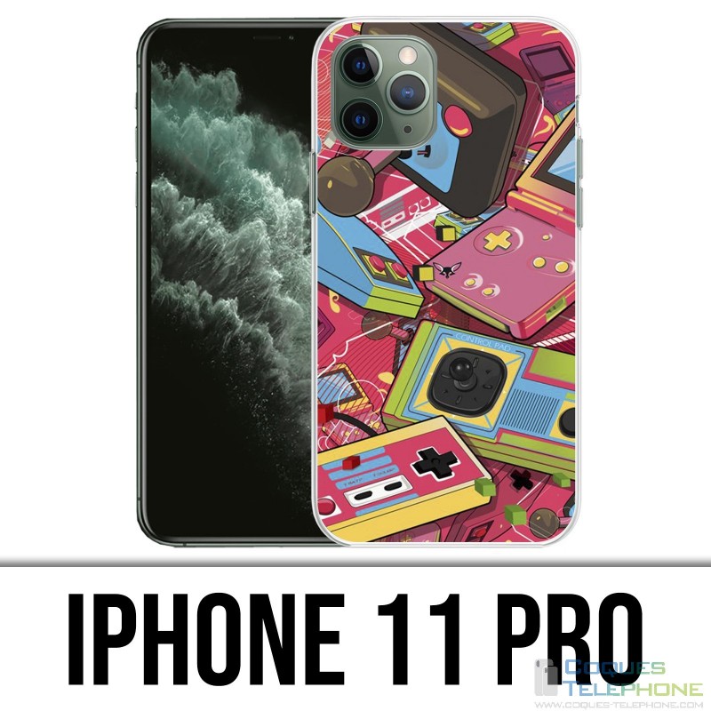 IPhone 11 Pro Hülle - Vintage Retro Konsolen