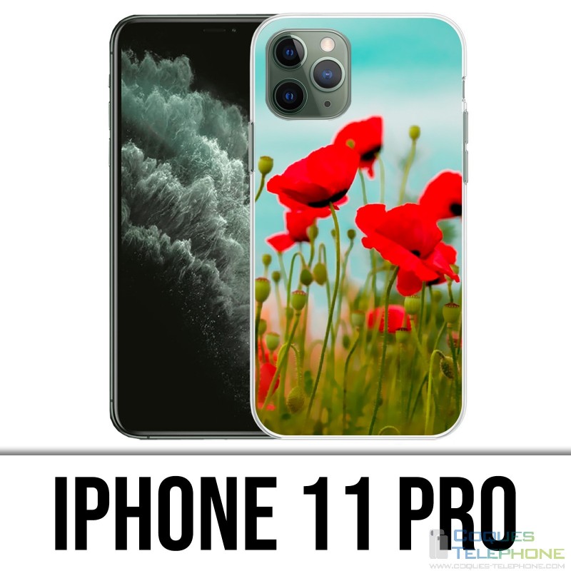 Coque iPhone 11 Pro - Coquelicots 2